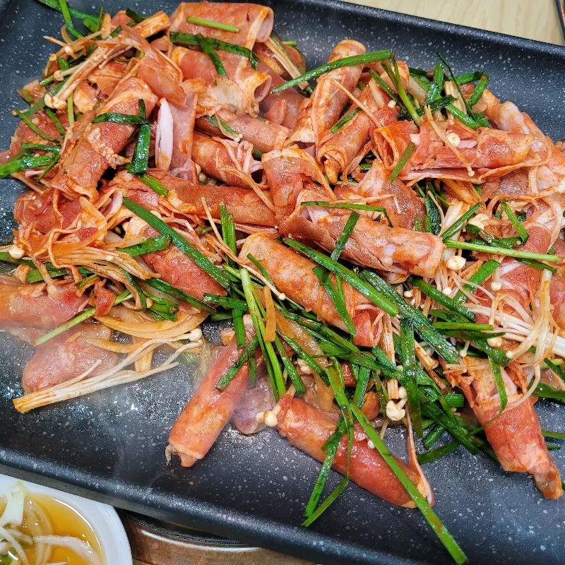 산더미 오리불고기