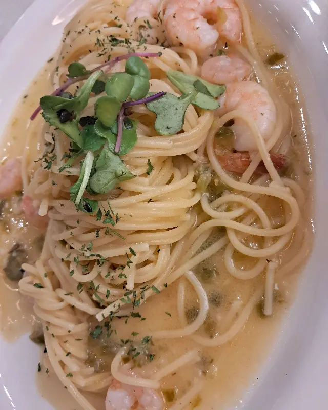 새우가 듬뿍 들어간 파스타