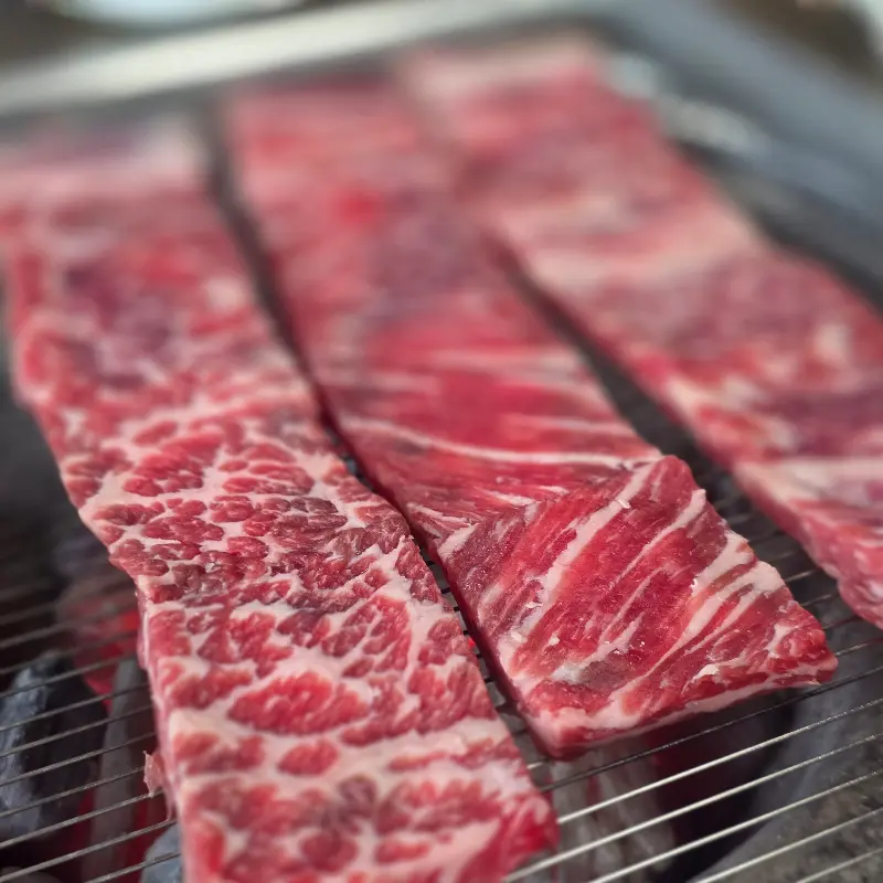 환상적인 마블링의 생갈비