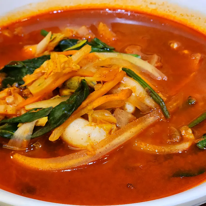 짬뽕 클로즈업 사진