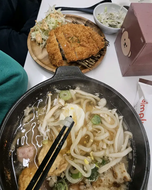 우동과 돈까스 정식