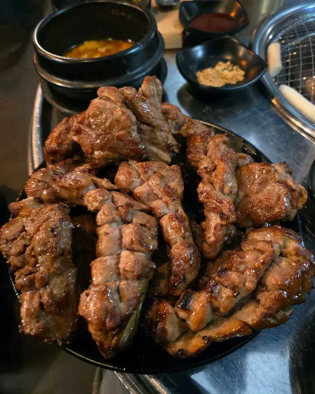 쪽갈비 한상차림