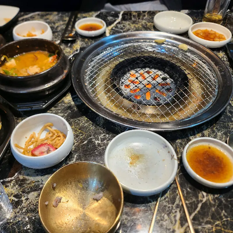 연탄불과 밑반찬