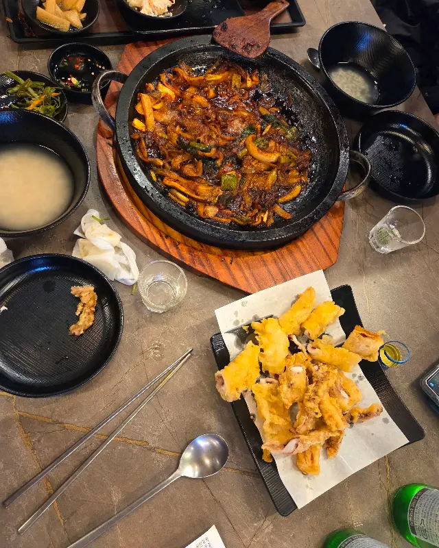 해선가의 푸짐한 한 상 차림