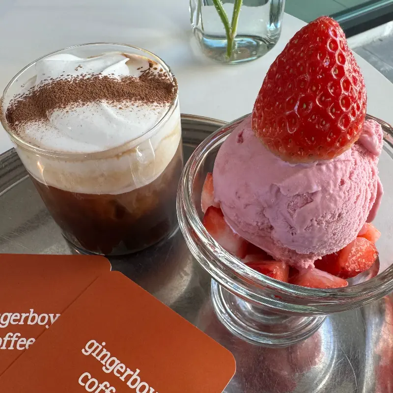 생딸기 아이스크림