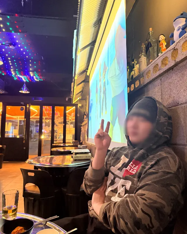 빔프로젝터가 설치된 내부