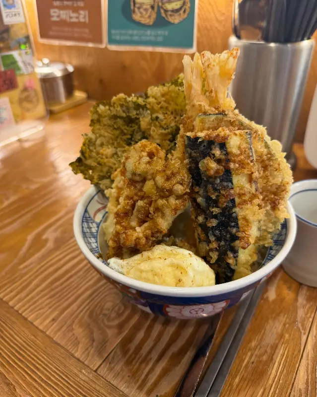 텐동과 곁들여 먹는 반찬