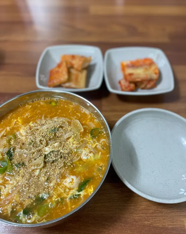 장칼국수 한 그릇