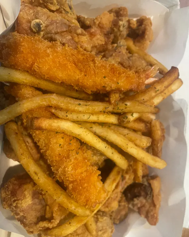 바삭함이 살아있는 튀김