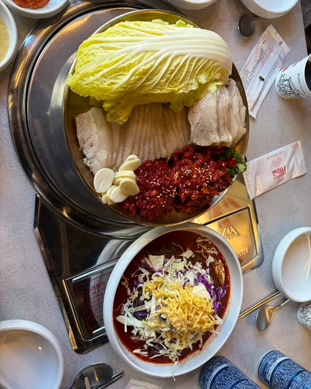 보쌈 한 상 차림