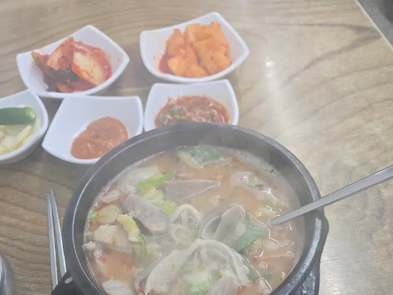 순대국밥 한 상 차림