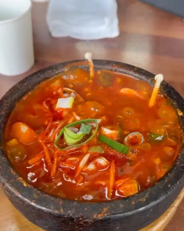 해물순두부찌개 근접샷