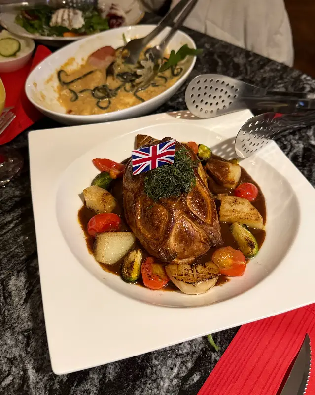 비프 웰링턴 근접샷