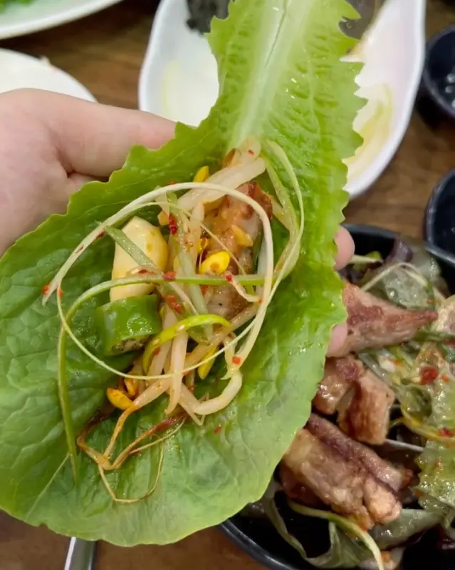 푸짐하게 쌈 싸먹기