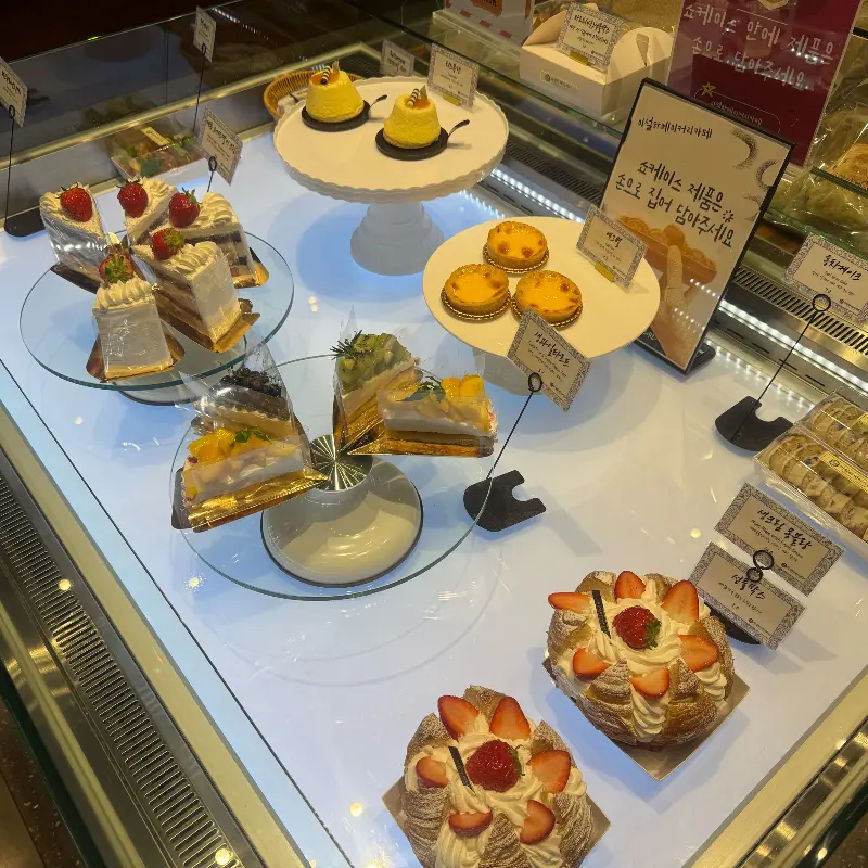 이설하베이커리의 쇼케이스