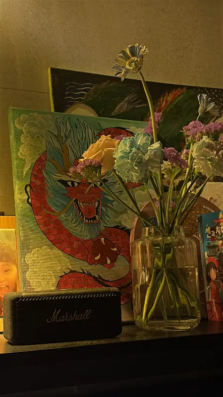 섬진강 재첩국 가게 내부 장식