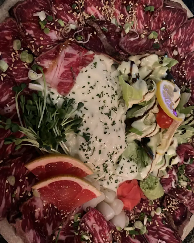 한우 타다끼 근접샷