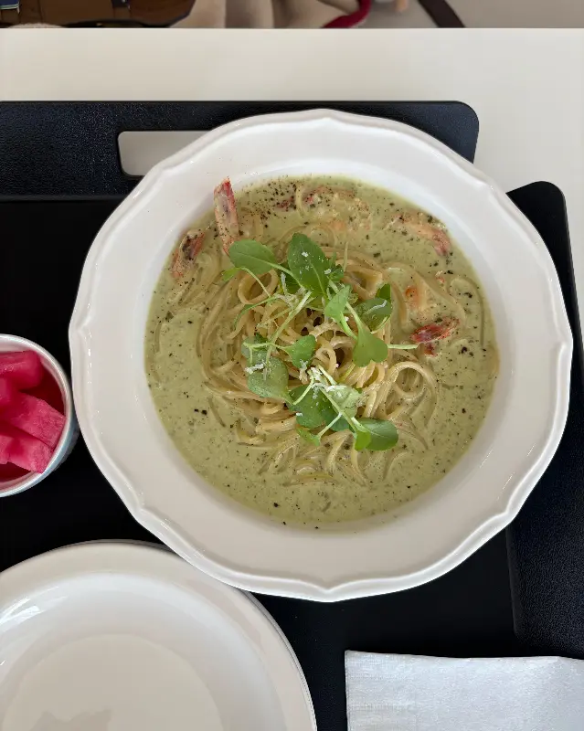 새우 바질 크림 파스타