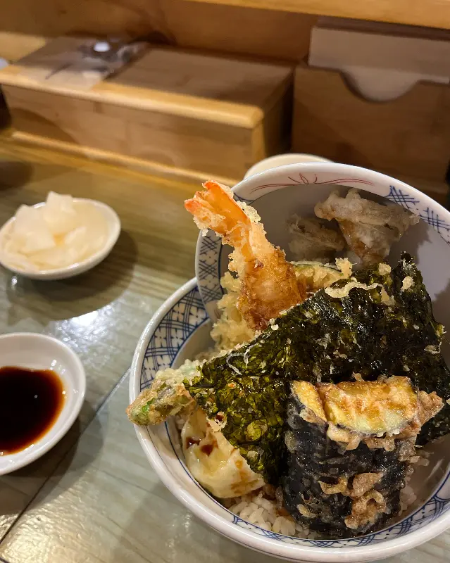 온센텐동 클로즈업