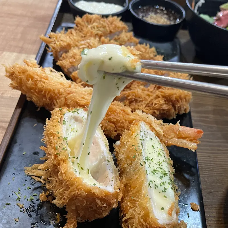 맛있는 돈까스 한 조각