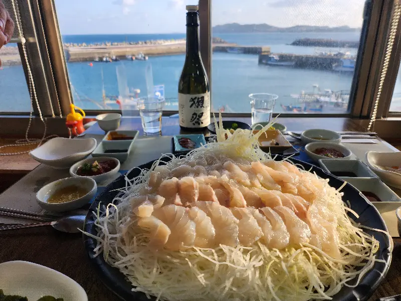 숙성도 중문점 창밖 풍경