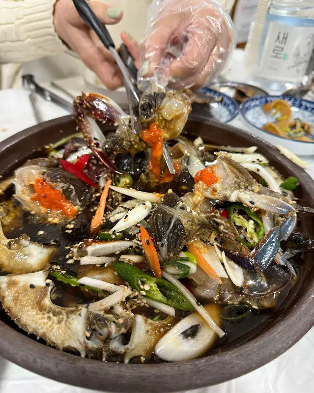 모녀게장정식 한상차림