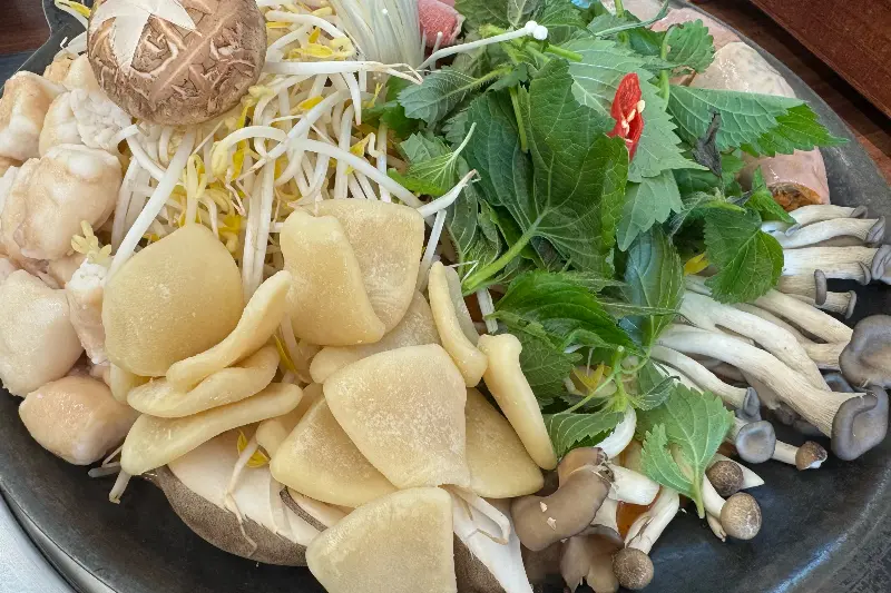 순대전골 재료 상세