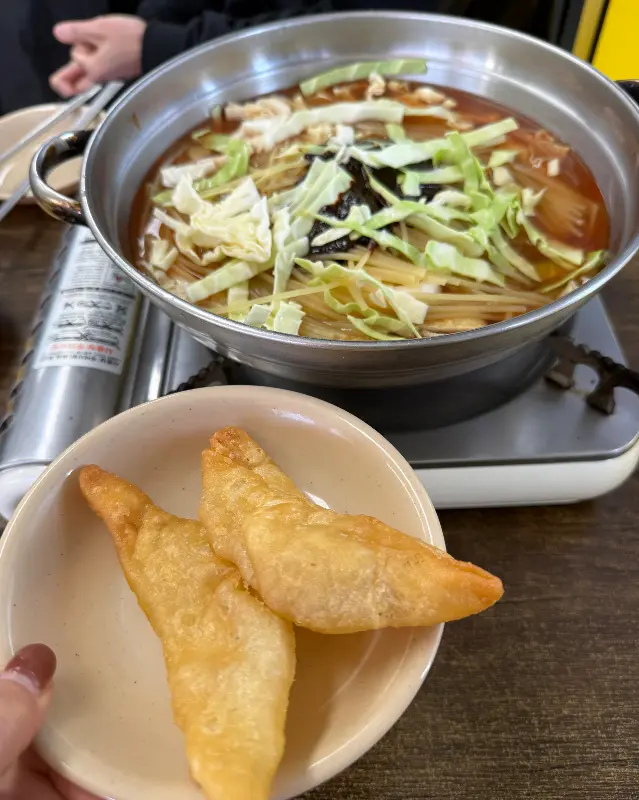 야끼만두와 떡볶이