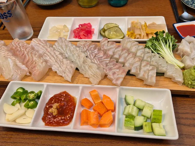 갱고개 숙성회 한 상 차림