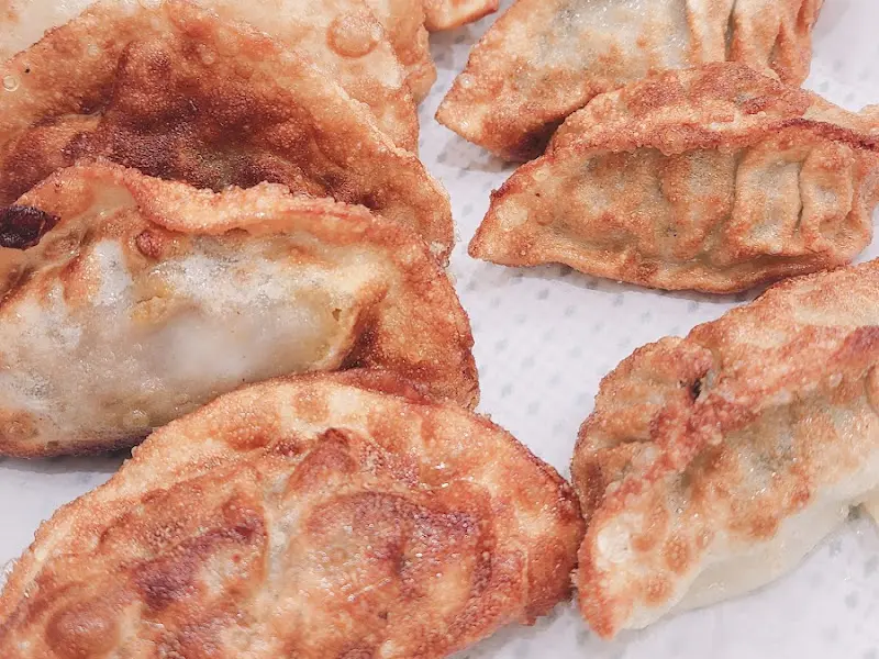 겉바속촉 군만두 클로즈업