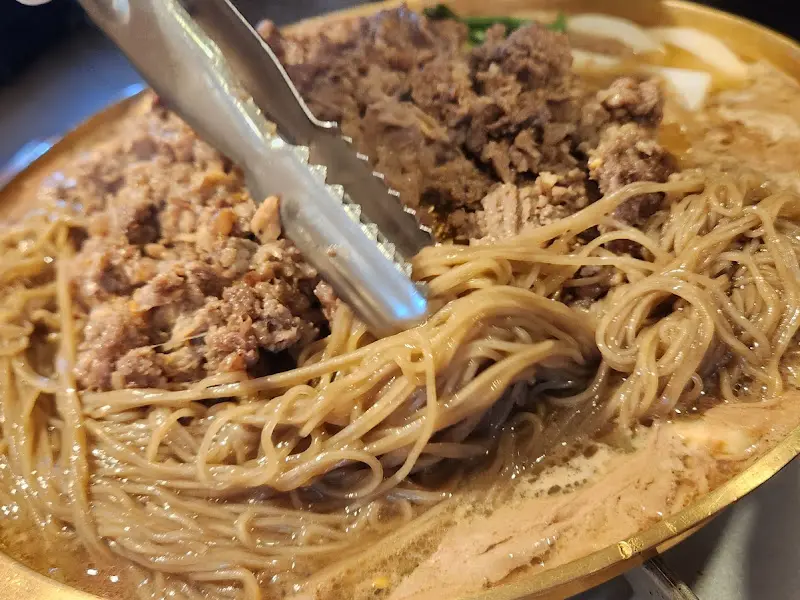 불고기와 메밀면의 만남