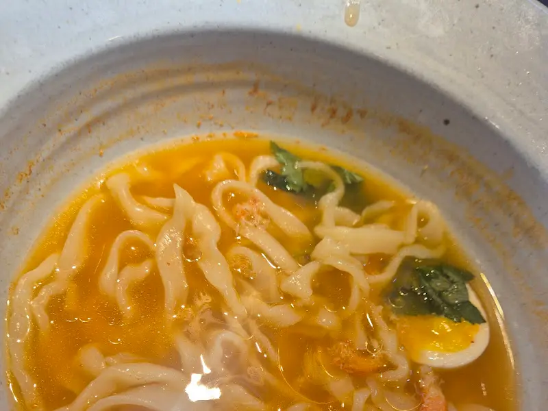 홍게칼국수의 면발