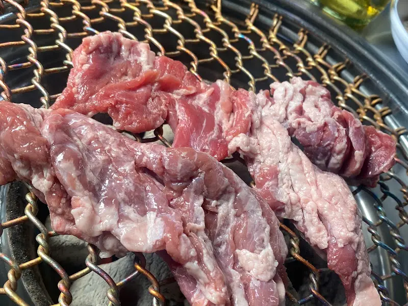 불판 위 갈매기살