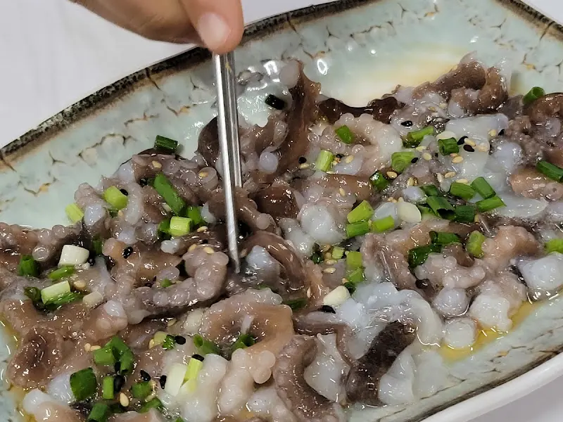 살아 움직이는 듯한 산낙지