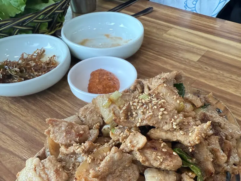 흑돼지 구이 근접샷