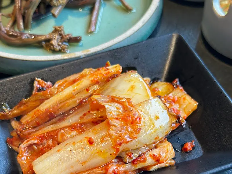 유자청이 들어간 보리 얼갈이 김치