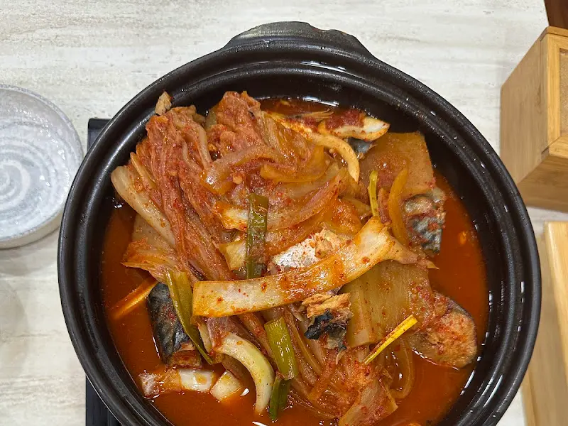 고등어 김치찜 항공샷