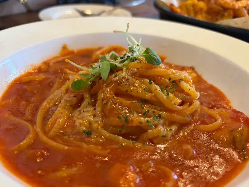 토마토 쉬림프 파스타 근접샷2