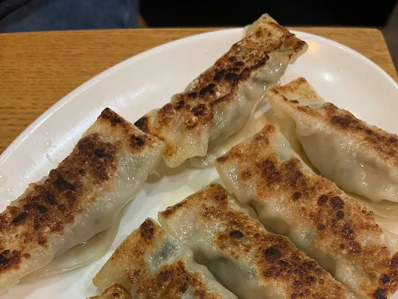 노릇하게 구워진 교자 만두