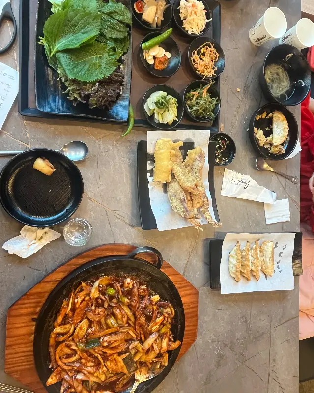 풍성한 쌈 채소