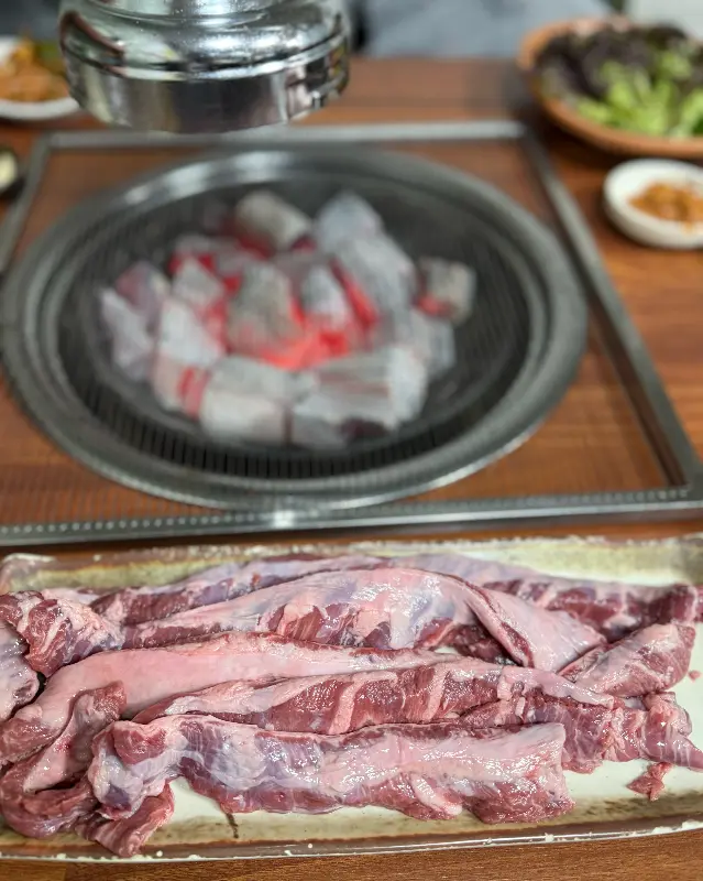 신선한 생갈매기살의 자태