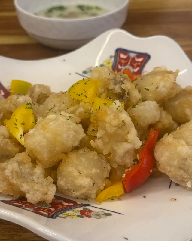 아구 탕수육 클로즈업