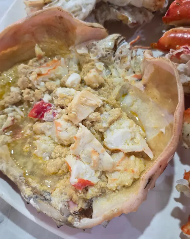 킹크랩의 풍부한 살