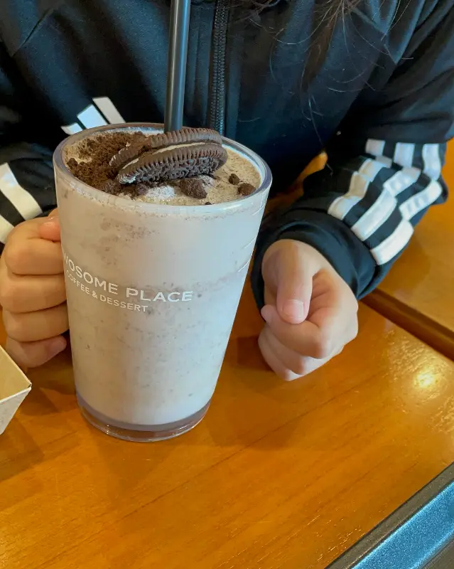 오레오 쉐이크 근접샷