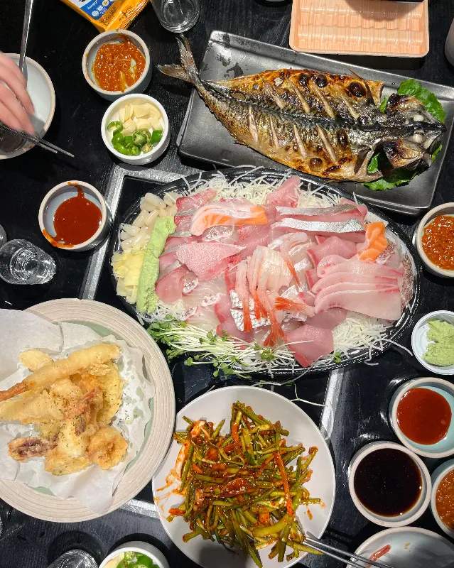 푸른바다 한 상 차림