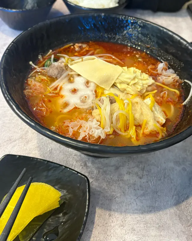 마라섬 경산점의 푸짐한 마라탕