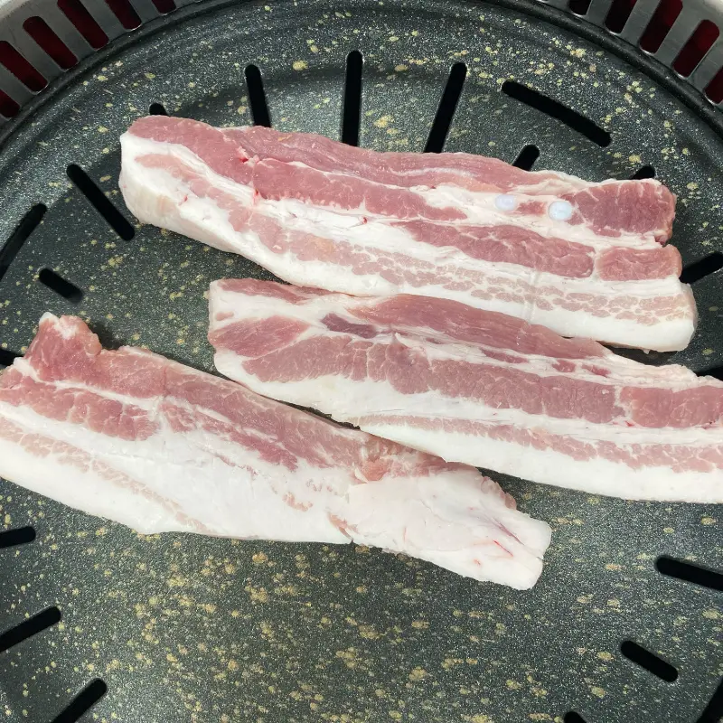 숯불 직화 삼겹살