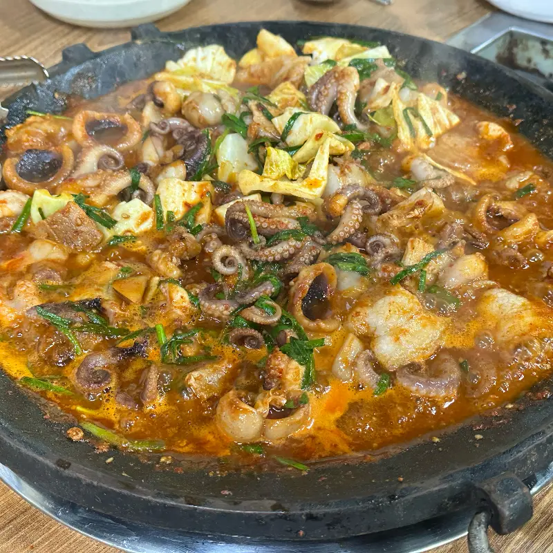 푸짐한 쭈꾸미 한상