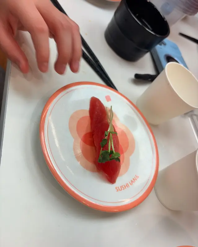 신선한 참치 초밥