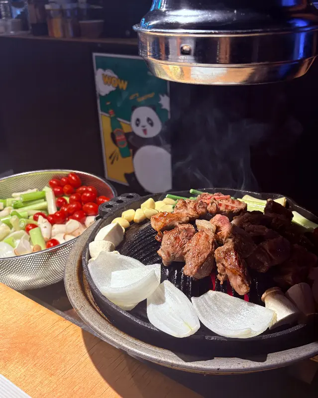 구워지는 양고기